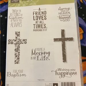 Stampin Up! Blessed By God Stamp Set